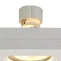 Samira Square Stepped Recessed Spotlight,  1 x GU10, White Paintable Gypsum, Cut Out: L:103mmxW:103mm additional 13