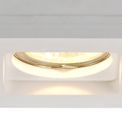Samira Square Stepped Recessed Spotlight,  1 x GU10, White Paintable Gypsum, Cut Out: L:103mmxW:103mm additional 11