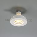Samira Round Stepped Recessed Spotlight,  1 x GU10, White Paintable Gypsum, Cut Out: D:103mm additional 1