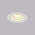 Samira Round Stepped Recessed Spotlight,  1 x GU10, White Paintable Gypsum, Cut Out: D:103mm additional 11