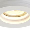 Samira Round Stepped Recessed Spotlight,  1 x GU10, White Paintable Gypsum, Cut Out: D:103mm additional 12