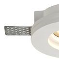 Samira Round Stepped Recessed Spotlight,  1 x GU10, White Paintable Gypsum, Cut Out: D:103mm additional 9