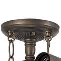 Marina Semi Ceiling Kit, 2 x E27, Aged Antique Brass additional 5