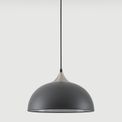 Alicia 38cm Small Pendant, 1 x E27, Graphite/Satin Nickel additional 2