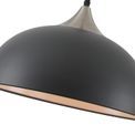 Alicia 38cm Small Pendant, 1 x E27, Graphite/Satin Nickel additional 7