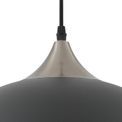 Alicia 38cm Small Pendant, 1 x E27, Graphite/Satin Nickel additional 6