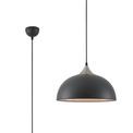 Alicia 38cm Small Pendant, 1 x E27, Graphite/Satin Nickel additional 3
