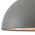 Alicia 38cm Small Pendant, 1 x E27, Sand Grey/Satin Nickel additional 8