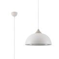 Alicia 38cm Small Pendant, 1 x E27, Sand White/Satin Nickel additional 4