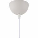 Alicia 38cm Small Pendant, 1 x E27, Sand White/Satin Nickel additional 5