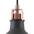 Bronx Small Pendant, 1 x E27, Graphite/Copper/White additional 7