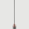 Bronx Small Pendant, 1 x E27, Sand Grey/Copper/White additional 2
