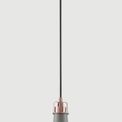 Bronx Small Pendant, 1 x E27, Sand Grey/Copper/White additional 1
