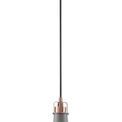 Bronx Small Pendant, 1 x E27, Sand Grey/Copper/White additional 4