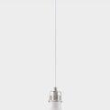 Bronx Small Pendant, 1 x E27, Sand White/Satin Nickel/White additional 2