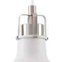 Bronx Small Pendant, 1 x E27, Sand White/Satin Nickel/White additional 5