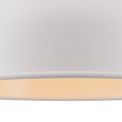 Bronx Small Pendant, 1 x E27, Sand White/Satin Nickel/White additional 8
