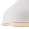 Bronx Small Pendant, 1 x E27, Sand White/Satin Nickel/White additional 9