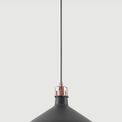 Bronx Medium Pendant, 1 x E27, Graphite/Copper/White additional 2