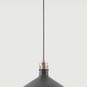 Bronx Medium Pendant, 1 x E27, Graphite/Copper/White additional 1
