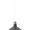 Bronx Medium Pendant, 1 x E27, Graphite/Copper/White additional 4