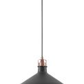 Bronx Medium Pendant, 1 x E27, Graphite/Copper/White additional 3