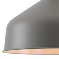 Bronx Medium Lighting Pendant, 1 x E27, Sand Grey/Copper/White additional 8