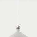 Bronx Medium Pendant Light in Sand White/Satin Nickel/White additional 2