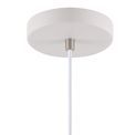 Bronx Medium Pendant Light in Sand White/Satin Nickel/White additional 6