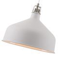 Bronx Medium Pendant Light in Sand White/Satin Nickel/White additional 5