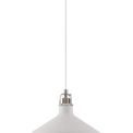 Bronx Medium Pendant Light in Sand White/Satin Nickel/White additional 3