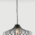 Kylie Pendant, 1 x E27, Matt Black additional 2