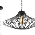 Kylie Pendant, 1 x E27, Matt Black additional 7