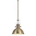 Lucinda Pendant, 1 x E27, Antique Brass/Frosted Glass additional 4