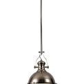 Lucinda Pendant, 1 x E27, Polished Nickel/Frosted Glass additional 4