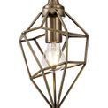 Destiny Antique Brass Small Pendant Light with 1 x E27 Socket additional 7