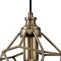 Destiny Antique Brass Small Pendant Light with 1 x E27 Socket additional 9