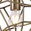 Destiny Antique Brass Small Pendant Light with 1 x E27 Socket additional 10