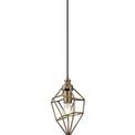 Destiny Antique Brass Small Pendant Light with 1 x E27 Socket additional 5