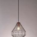 Vienna Small Pendant, 1 x E27, Antique Copper/Black additional 1