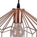 Vienna Medium Pendant, 1 x E27, Antique Copper/Black additional 8