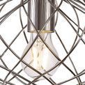 Lyla Elliptical Sphere Pendant, 1 x E27, Polished Nickel additional 6