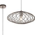 Lyla Elliptical Sphere Pendant, 1 x E27, Polished Nickel additional 5