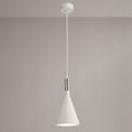 Samira Pendant, 1 x E27, White Paintable Gypsum additional 2