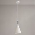 Samira Pendant, 1 x E27, White Paintable Gypsum additional 1
