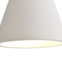 Samira Pendant, 1 x E27, White Paintable Gypsum additional 4