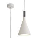 Samira Pendant, 1 x E27, White Paintable Gypsum additional 3