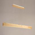 Asia Linear Pendant , 2 x 20W LED, 3000K, 1662lm, Oak, Matt White, additional 2
