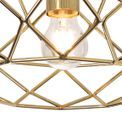 Evie Polished Brass Flush Ceiling Light for E27 Bulb additional 7