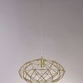 Evie Elliptical Sphere Pendant, 1 x E27, Polished Brass additional 1